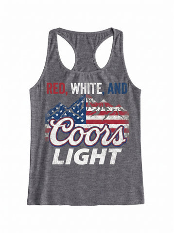 Coors Light Distressed Graphic Tank Top