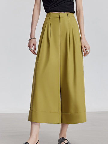 High Waisted Wide Leg Minimalist Pants