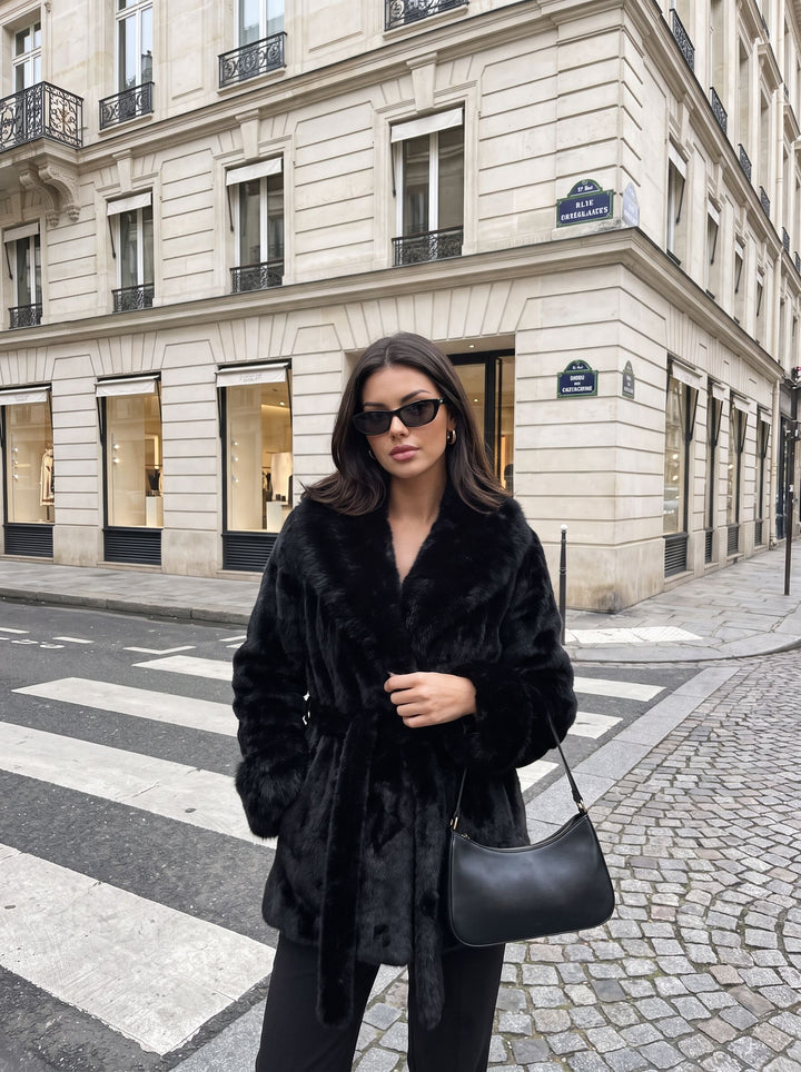 Luxurious Plush Faux Fur Coat