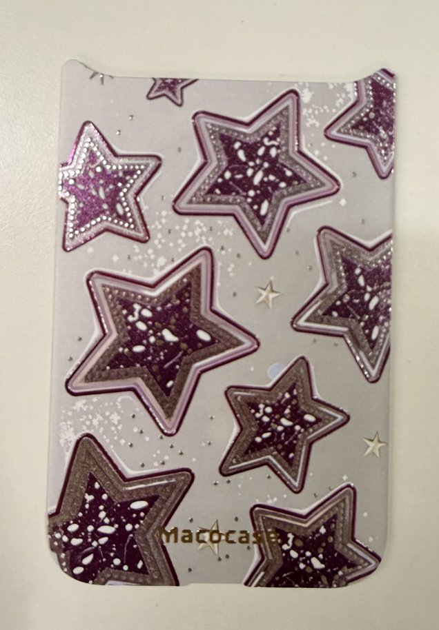 Glittery Purple Star Pattern Phone Case