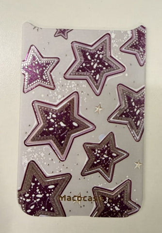 Glittery Purple Star Pattern Phone Case