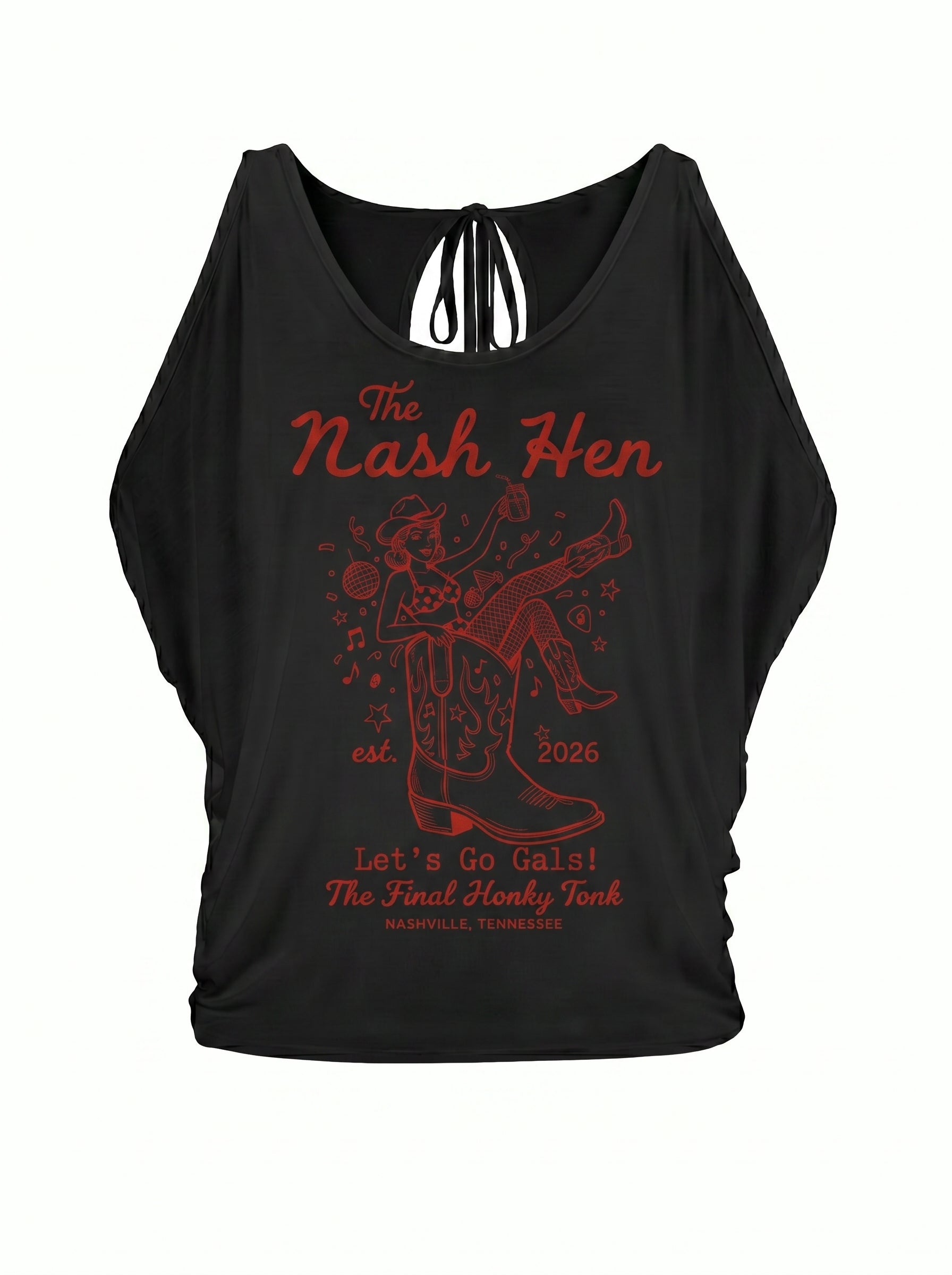 Western Graphic Cold Shoulder T-Shirt