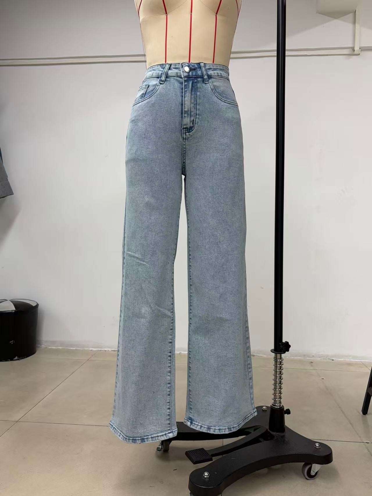High Waisted Loose Wide Leg Jeans