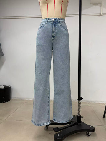 High Waisted Loose Wide Leg Jeans