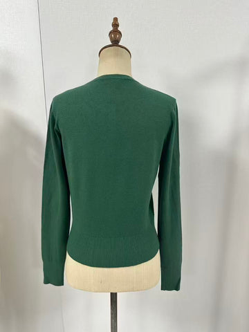 Soft Crewneck Button Up Cardigan
