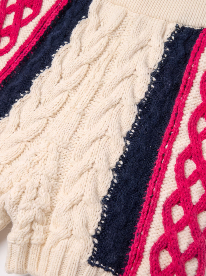 Cozy Cable Knit Athletic Shorts