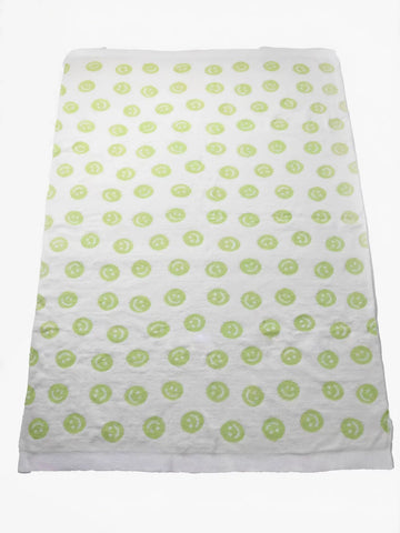 Soft Cozy Pink Smiley Face Throw Blanket