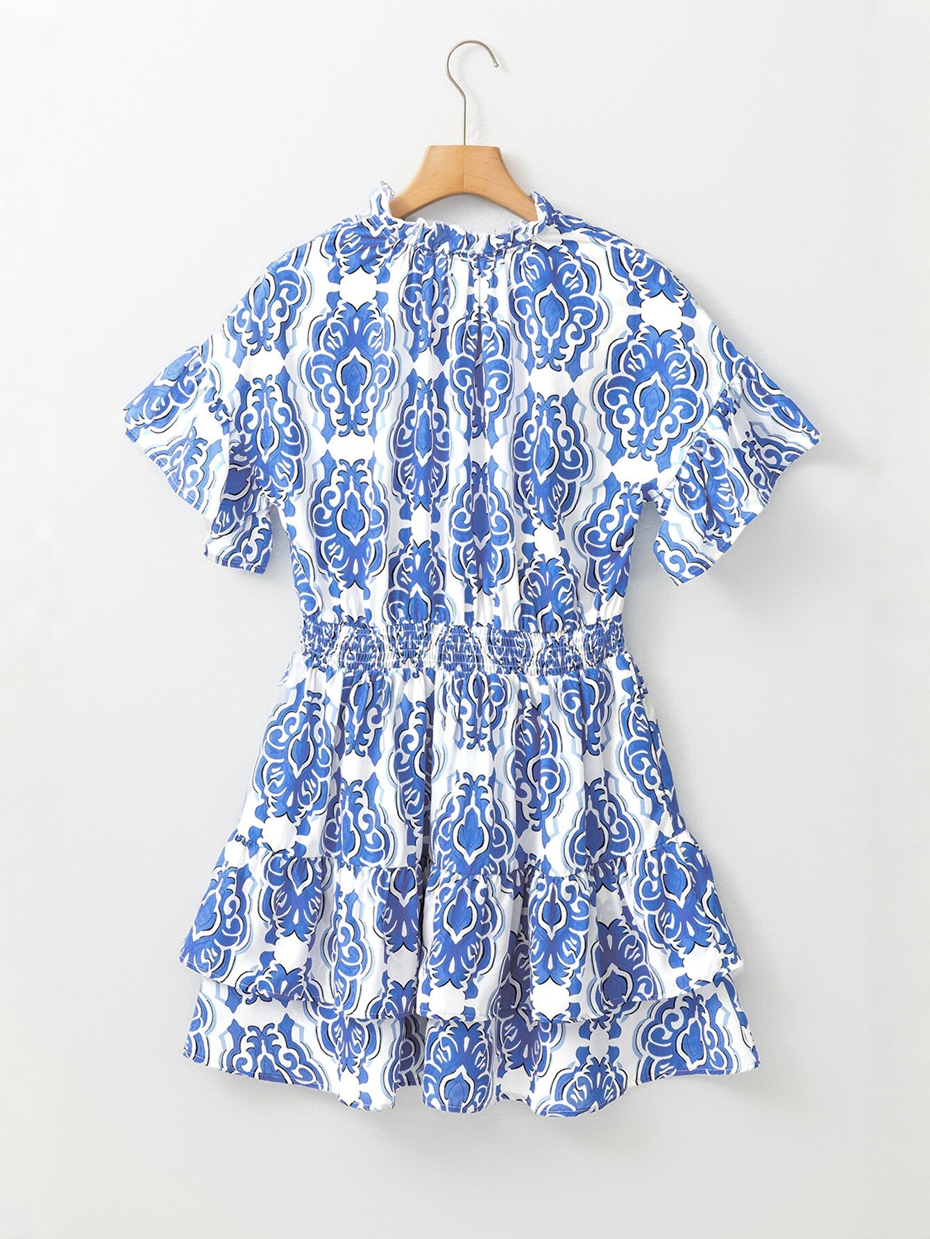 Floral Print Shirt Style Mini Dress