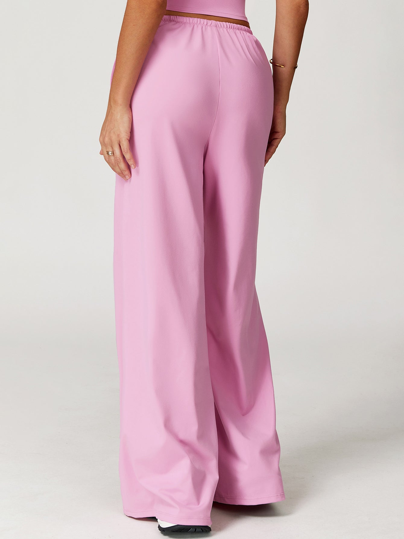 Drawstring Waist Straight Leg Pants