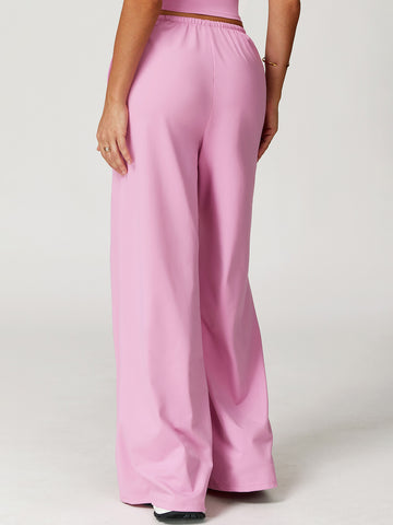 Drawstring Waist Straight Leg Pants