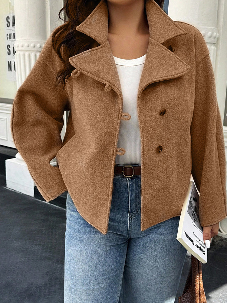 Classic Camel Double Breasted Coat