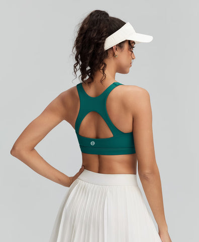 Breathable Cutout Back Sports Bra