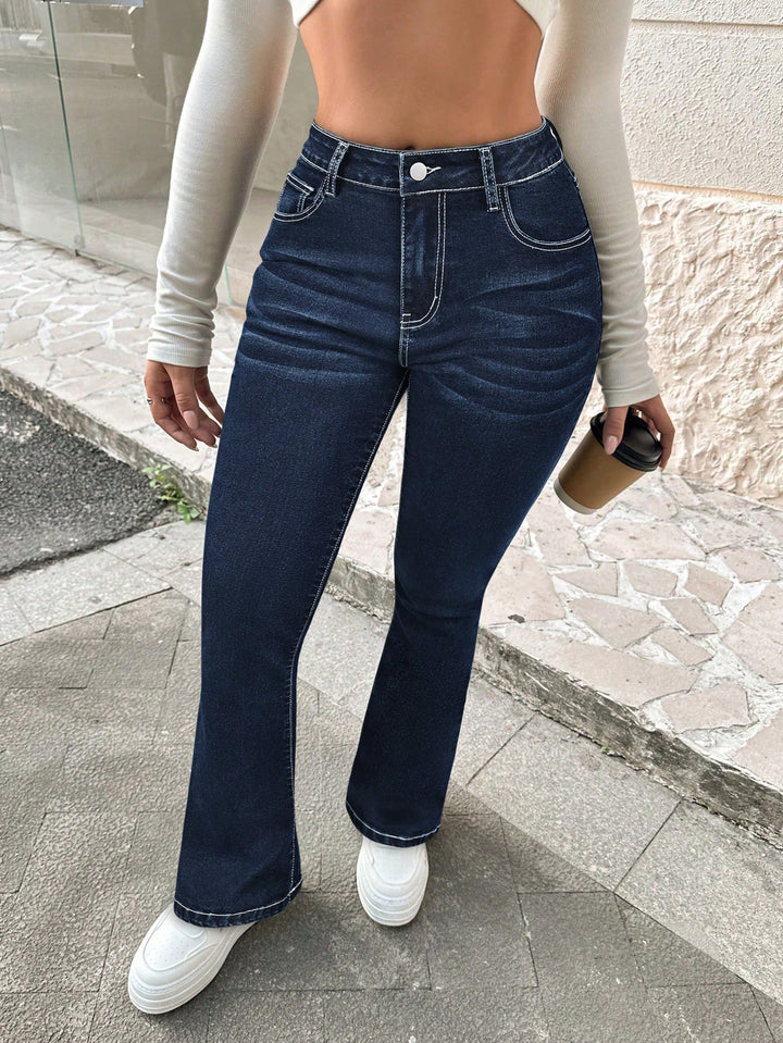 Low Rise Slim Flare Jeans