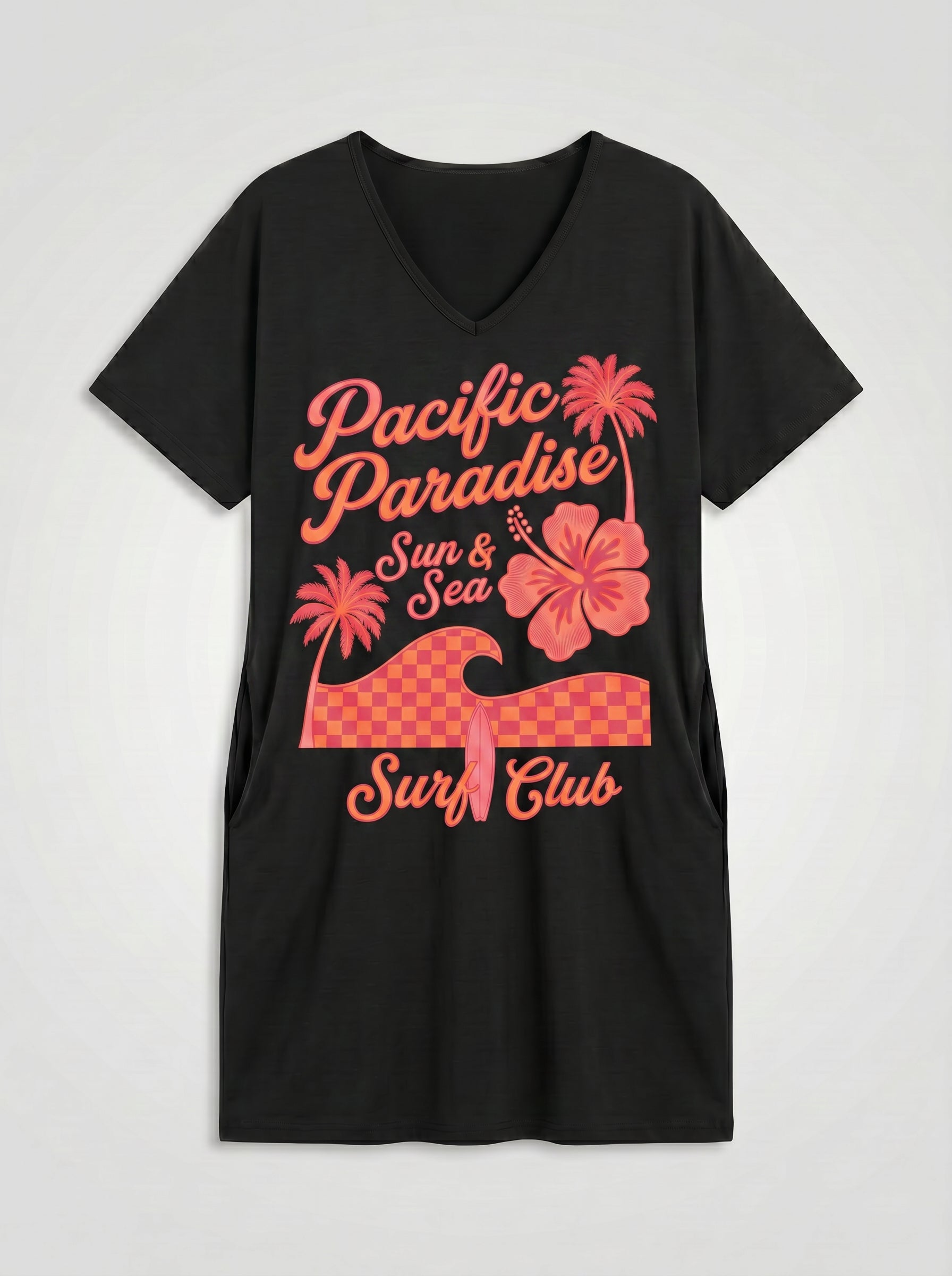 Casual Graphic Print T-Shirt Dress