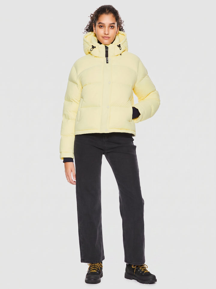 Cropped Stand Collar Puffer Jacket