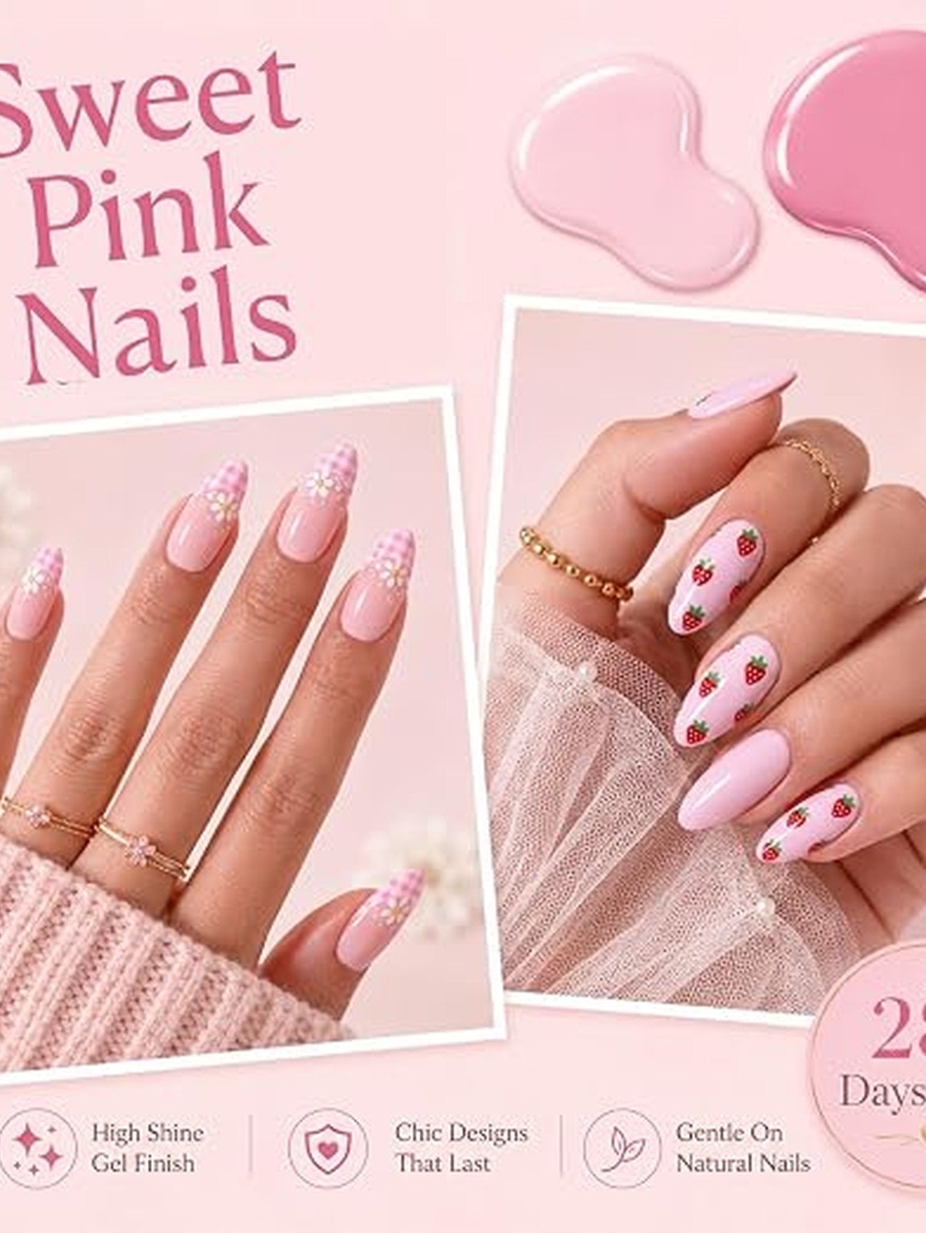 Hema Free Pink Gel Nail Polish