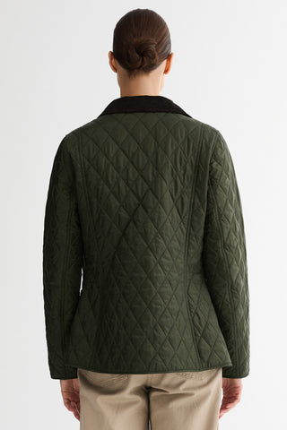 Classic Quilted Corduroy Collar Jacket