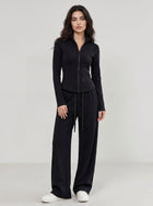 Soft Slimming Full Zip Pant Set