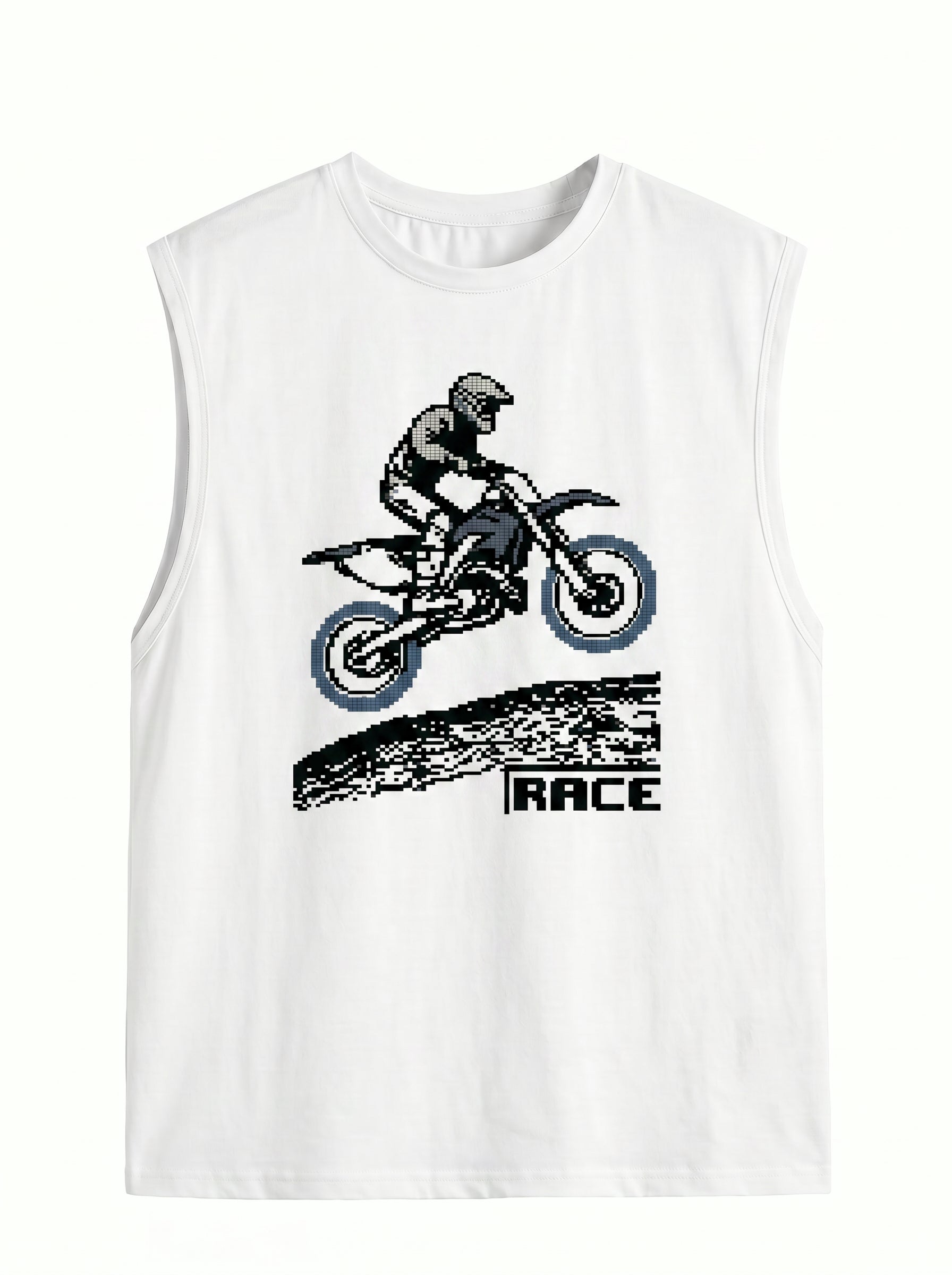 Graphic Print Muscle Tank Top