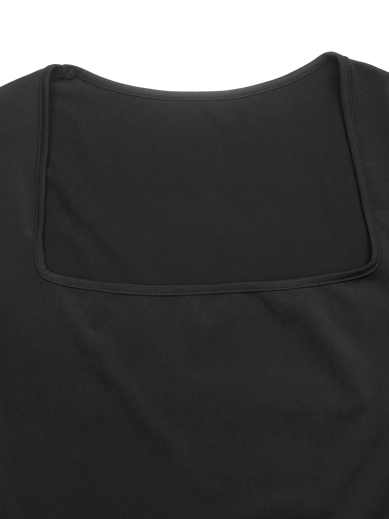 Long Sleeve Square Neck Bubble Dress