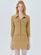 Utility Lace Up Mini Dress