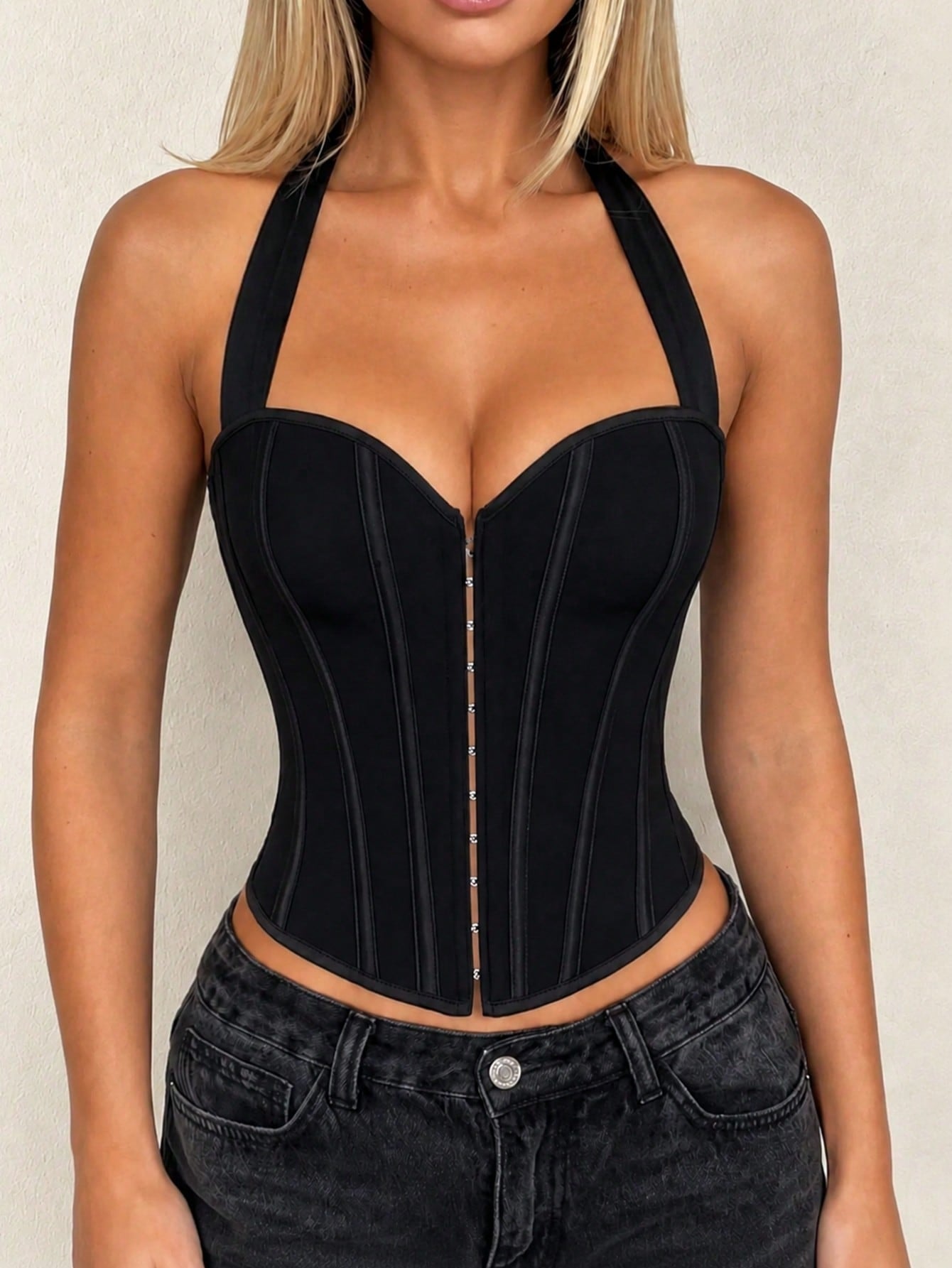 Sexy Halter Neck Body Sculpting Corset