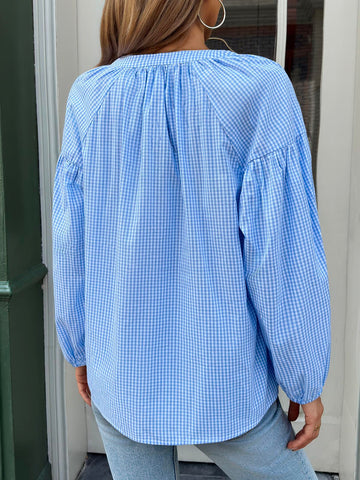 Casual Gingham Button Down Shirt