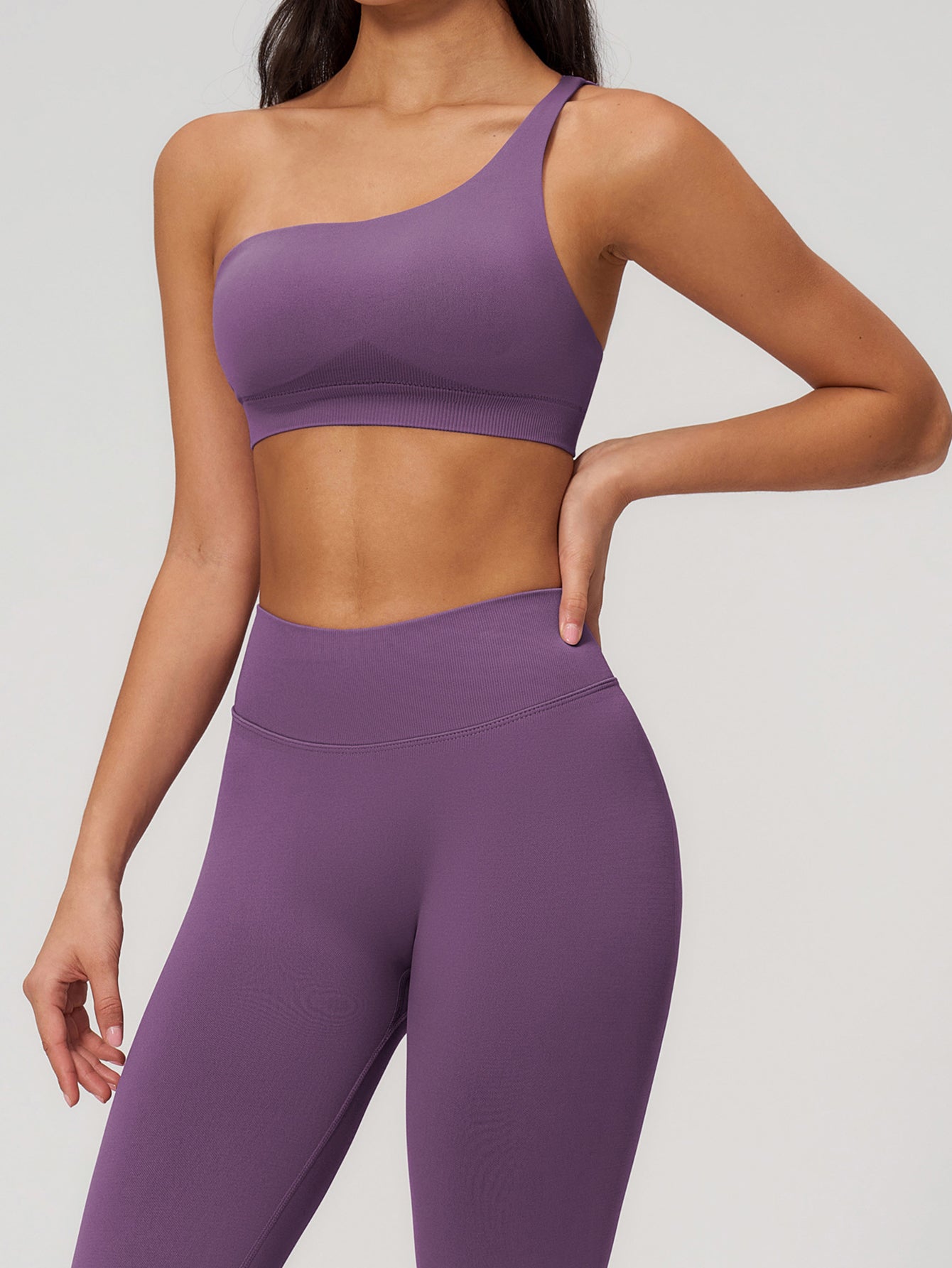 Seamless One Shoulder Yoga Tank