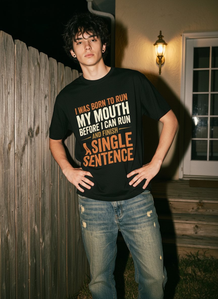 Funny Sarcastic Graphic Mens T-Shirt