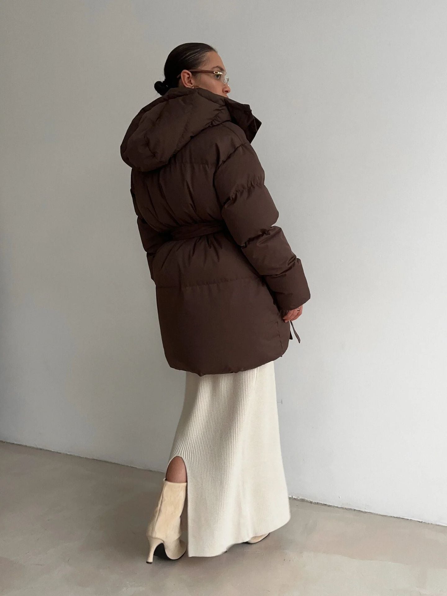 Oversized Puffer Hooded Winter Jacket