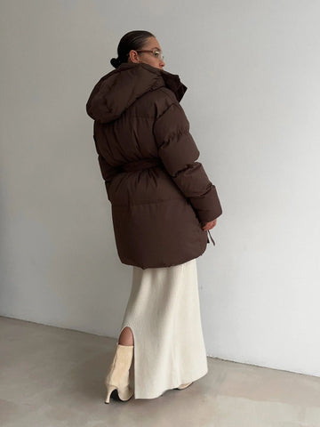 Oversized Puffer Hooded Winter Jacket