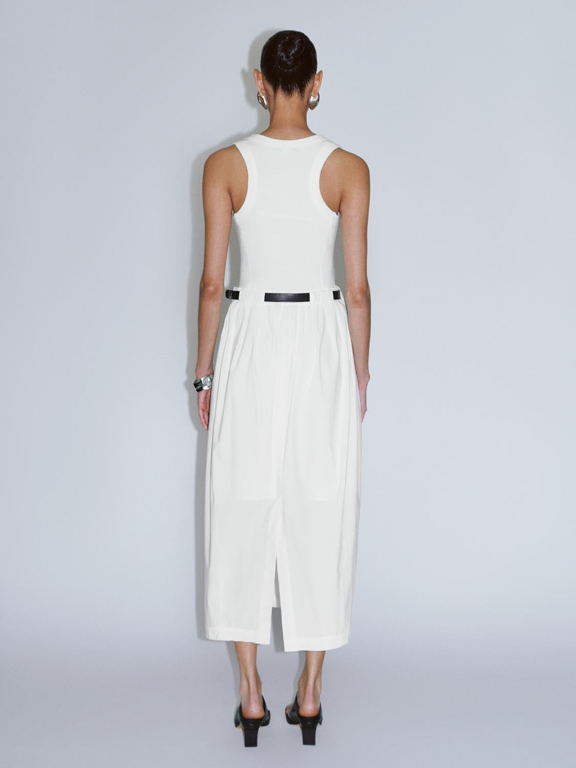 Urban Revivo Sleeveless Balloon Dresses-Off White