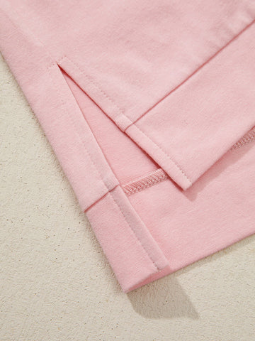 Floral Patch Color Block T-Shirt
