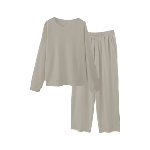 Soft Ribbed Knit Lounge Set