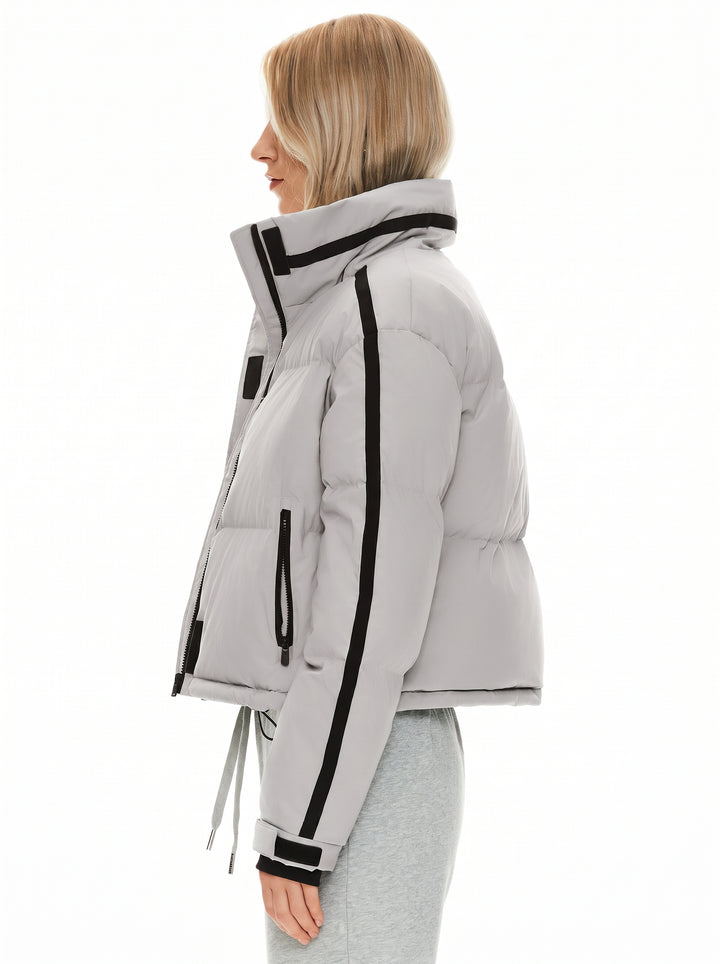 Cropped Sporty Puffer Jacket