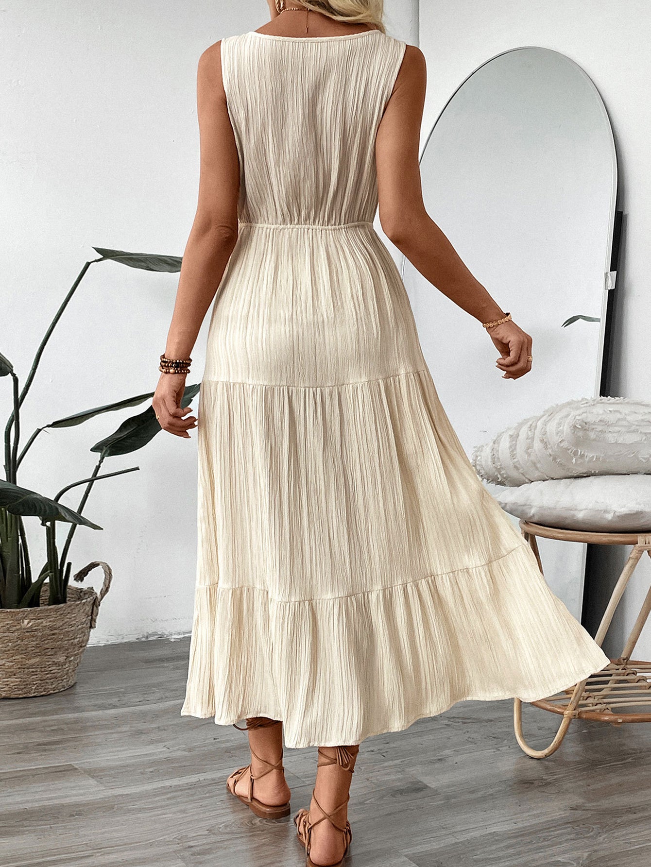Tiered Ruffle Summer Maxi Dress