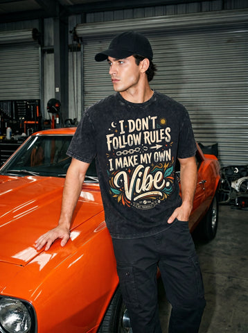 Vintage Washed Graphic Mens T-Shirt