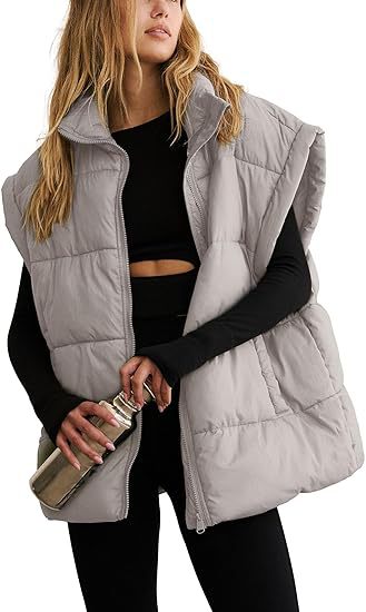 Oversized Puffer Vest Sleeveless Jacket