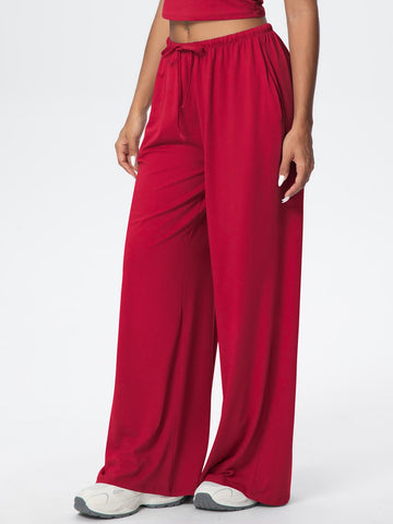 Buttery Soft Drawstring Wide Leg Pants