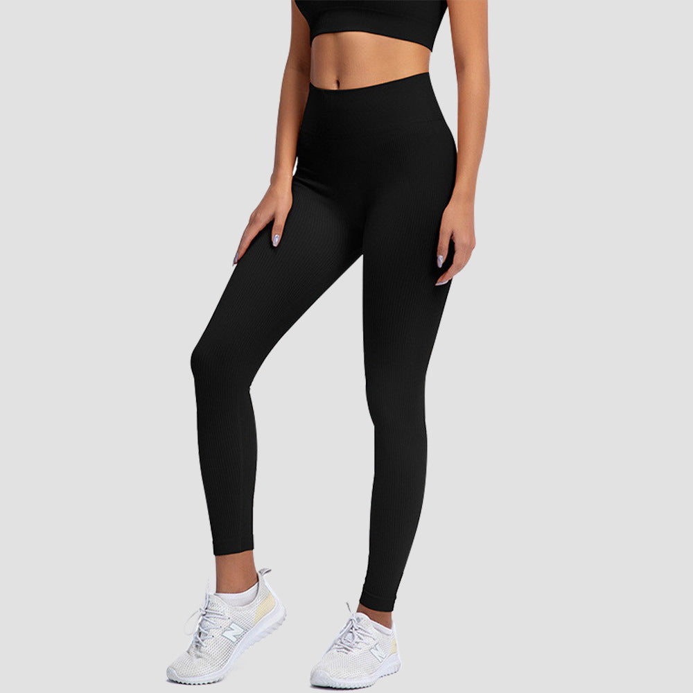 Sculpting Butt Lifting Ribbed Yoga Leggings