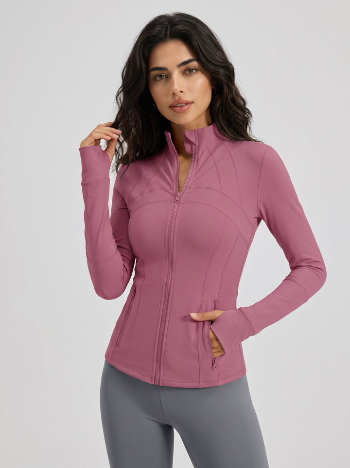 Slim Fit Stretchy Athletic Jacket