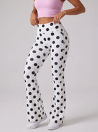 High Waisted Pastel Leopard Flare Leggings