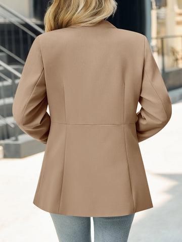 Tailored Slim Fit Open Blazer