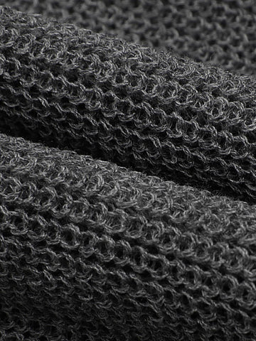 Urban Revivo Lace Décor Knitted T-Shirts-Grey
