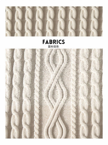 Cozy Cable Knit Mini Sweater Dress