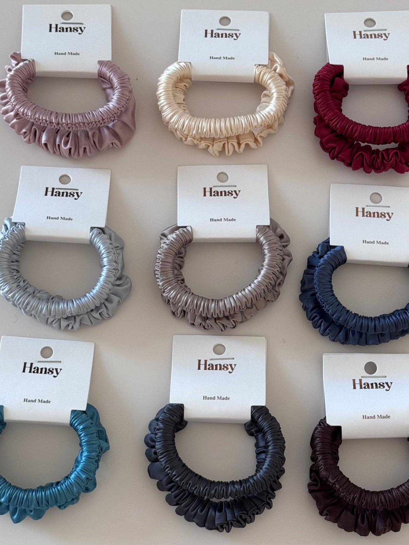 Elegant Satin Minimalist Hair Scrunchie