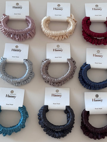 Elegant Satin Minimalist Hair Scrunchie