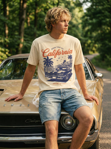 Vintage California Graphic Crewneck T-Shirt