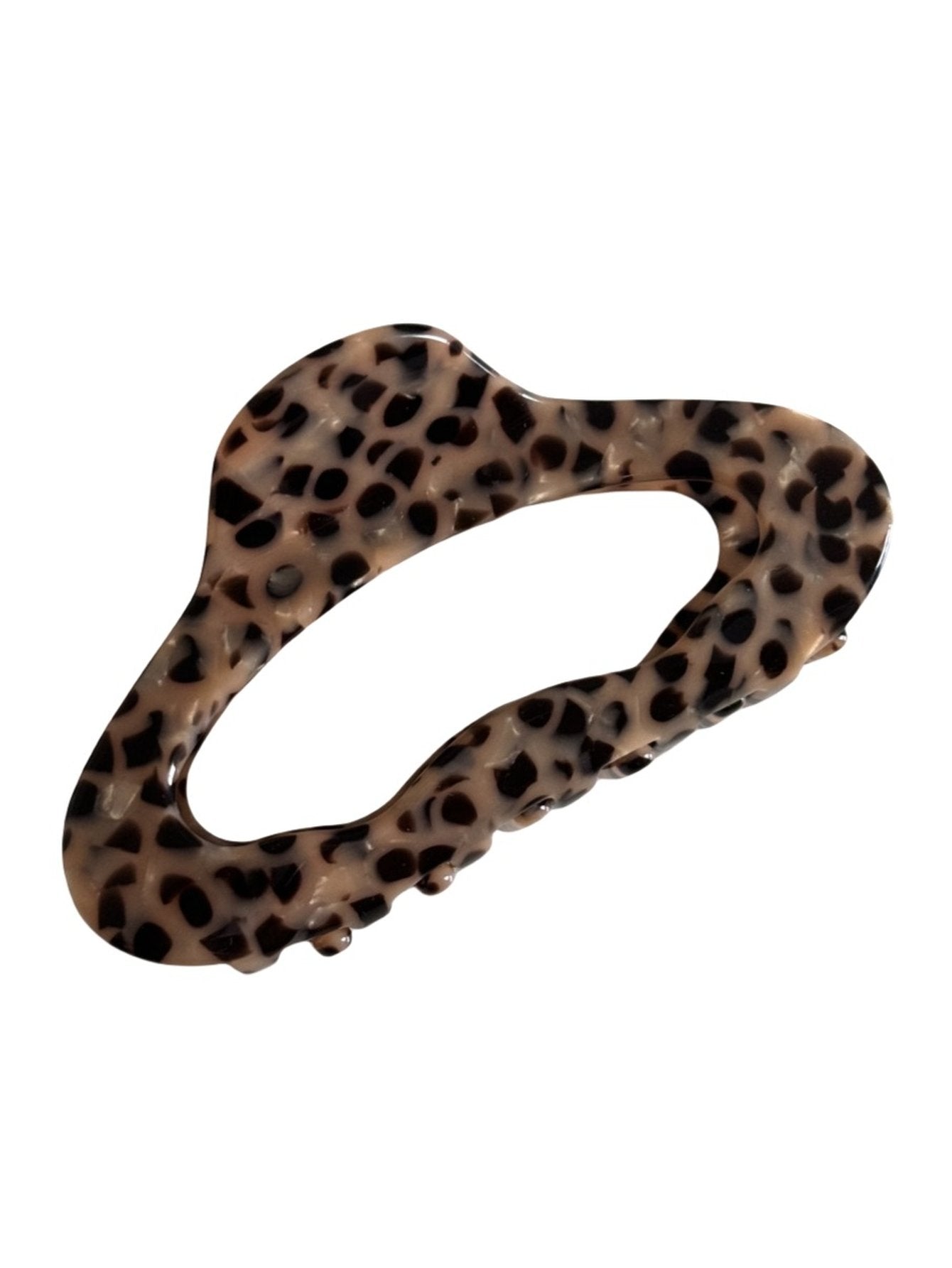 Leopard Print Heart Shape Hair Claw