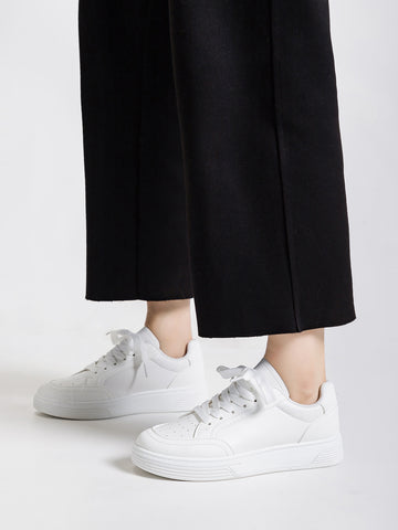Breathable Platform Minimalist Casual Shoes-White